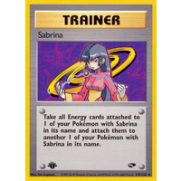 Sabrina 110/132 Gym Challenge 1st Edition Rare Trainer Pokemon Card NEAR MINT TCG