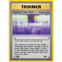 Fuchsia City Gym 114/132 Gym Challenge 1st Edition Uncommon Trainer Pokemon Card NEAR MINT TCG
