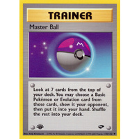 Master Ball 116/132 Gym Challenge 1st Edition Uncommon Trainer Pokemon Card NEAR MINT TCG