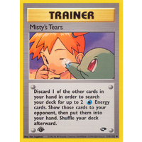 Misty's Tears 118/132 Gym Challenge 1st Edition Uncommon Trainer Pokemon Card NEAR MINT TCG