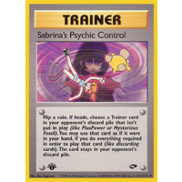 Sabrina's Psychic Control 121/132 Gym Challenge 1st Edition Uncommon Trainer Pokemon Card NEAR MINT TCG