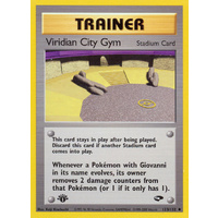 Viridian City Gym 123/132 Gym Challenge 1st Edition Uncommon Trainer Pokemon Card NEAR MINT TCG