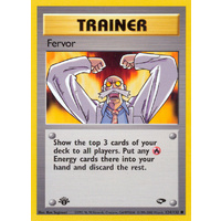 Fervor 124/132 Gym Challenge 1st Edition Common Trainer Pokemon Card NEAR MINT TCG