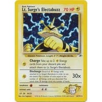 Lt. Surge's Electabuzz 6/132 Gym Heroes Unlimited Holo Rare Pokemon Card NEAR MINT TCG