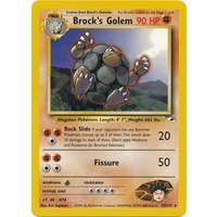 Brock's Golem 20/132 Gym Heroes Unlimited Rare Pokemon Card NEAR MINT TCG