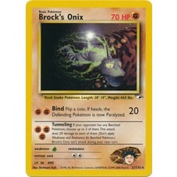 Brock's Onix 21/132 Gym Heroes Unlimited Rare Pokemon Card NEAR MINT TCG