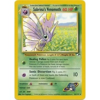 Sabrina's Venomoth 34/132 Gym Heroes Unlimited Rare Pokemon Card NEAR MINT TCG