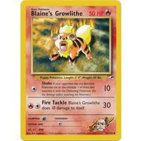 Blaine's Growlithe 35/132 Gym Heroes Unlimited Uncommon Pokemon Card NEAR MINT TCG