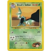 Brock's Golbat 39/132 Gym Heroes Unlimited Uncommon Pokemon Card NEAR MINT TCG
