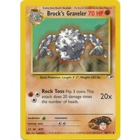 Brock's Graveler 40/132 Gym Heroes Unlimited Uncommon Pokemon Card NEAR MINT TCG