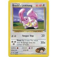 Brock's Lickitung 41/132 Gym Heroes Unlimited Uncommon Pokemon Card NEAR MINT TCG