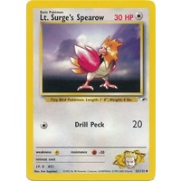 Lt. Surge's Spearow 52/132 Gym Heroes Unlimited Uncommon Pokemon Card NEAR MINT TCG
