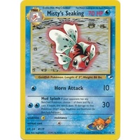 Misty's Seaking 55/132 Gym Heroes Unlimited Uncommon Pokemon Card NEAR MINT TCG