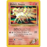 Blaine's Ponyta 63/132 Gym Heroes Unlimited Common Pokemon Card NEAR MINT TCG