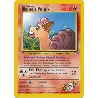 Blaine's Vulpix 65/132 Gym Heroes Unlimited Common Pokemon Card NEAR MINT TCG