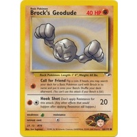Brock's Geodude 66/132 Gym Heroes Unlimited Common Pokemon Card NEAR MINT TCG