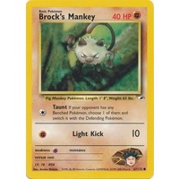Brock's Mankey 67/132 Gym Heroes Unlimited Common Pokemon Card NEAR MINT TCG