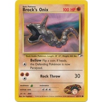 Brock's Onix 69/132 Gym Heroes Unlimited Common Pokemon Card NEAR MINT TCG