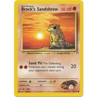 Brock's Sandshrew 72/132 Gym Heroes Unlimited Common Pokemon Card NEAR MINT TCG