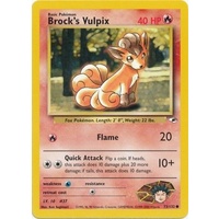 Brock's Vulpix 73/132 Gym Heroes Unlimited Common Pokemon Card NEAR MINT TCG