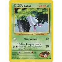 Brock's Zubat 74/132 Gym Heroes Unlimited Common Pokemon Card NEAR MINT TCG