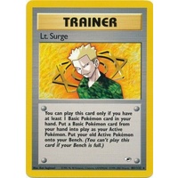 Lt. Surge 101/132 Gym Heroes Unlimited Rare Trainer Pokemon Card NEAR MINT TCG