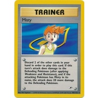 Misty 102/132 Gym Heroes Unlimited Rare Trainer Pokemon Card NEAR MINT TCG