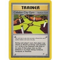 Celadon City Gym 107/132 Gym Heroes Unlimited Uncommon Trainer Pokemon Card NEAR MINT TCG