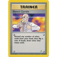 Blaine's Gamble 121/132 Gym Heroes Unlimited Common Trainer Pokemon Card NEAR MINT TCG
