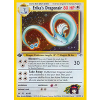 Erika's Dragonair 4/132 Gym Heroes 1st Edition Holo Rare Pokemon Card NEAR MINT TCG