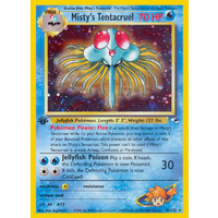 Misty's Tentacruel 10/132 Gym Heroes 1st Edition Holo Rare Pokemon Card NEAR MINT TCG