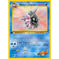 Misty's Cloyster 29/132 Gym Heroes 1st Edition Rare Pokemon Card NEAR MINT TCG