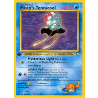Misty's Tentacool 32/132 Gym Heroes 1st Edition Rare Pokemon Card NEAR MINT TCG