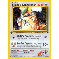 Blaine's Kangaskhan 36/132 Gym Heroes 1st Edition Uncommon Pokemon Card NEAR MINT TCG