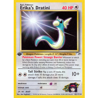 Erika's Dratini 42/132 Gym Heroes 1st Edition Uncommon Pokemon Card NEAR MINT TCG