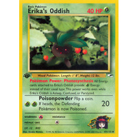 Erika's Oddish 47/132 Gym Heroes 1st Edition Uncommon Pokemon Card NEAR MINT TCG