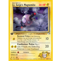 Lt. Surge's Magnemite 50/132 Gym Heroes 1st Edition Uncommon Pokemon Card NEAR MINT TCG