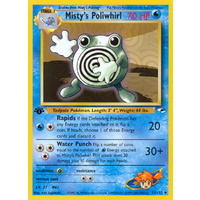 Misty's Poliwhirl 53/132 Gym Heroes 1st Edition Uncommon Pokemon Card NEAR MINT TCG