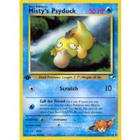 Misty's Psyduck 54/132 Gym Heroes 1st Edition Uncommon Pokemon Card NEAR MINT TCG