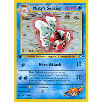 Misty's Seaking 55/132 Gym Heroes 1st Edition Uncommon Pokemon Card NEAR MINT TCG