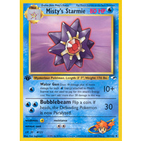 Misty's Starmie 56/132 Gym Heroes 1st Edition Uncommon Pokemon Card NEAR MINT TCG