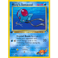 Misty's Tentacool 57/132 Gym Heroes 1st Edition Uncommon Pokemon Card NEAR MINT TCG