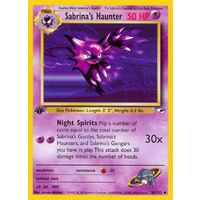 Sabrina's Haunter 58/132 Gym Heroes 1st Edition Uncommon Pokemon Card NEAR MINT TCG