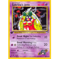 Sabrina's Jynx 59/132 Gym Heroes 1st Edition Uncommon Pokemon Card NEAR MINT TCG