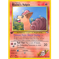 Blaine's Vulpix 65/132 Gym Heroes 1st Edition Common Pokemon Card NEAR MINT TCG