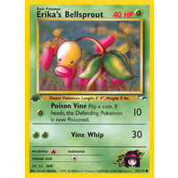 Erika's Bellsprout 75/132 Gym Heroes 1st Edition Common Pokemon Card NEAR MINT TCG
