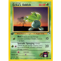 Erika's Oddish 78/132 Gym Heroes 1st Edition Common Pokemon Card NEAR MINT TCG