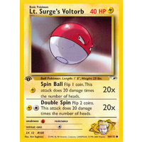 Lt. Surges's Voltorb 84/132 Gym Heroes 1st Edition Common Pokemon Card NEAR MINT TCG