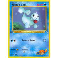 Misty's Seel 88/132 Gym Heroes 1st Edition Common Pokemon Card NEAR MINT TCG