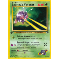 Sabrina's Venonat 96/132 Gym Heroes 1st Edition Common Pokemon Card NEAR MINT TCG